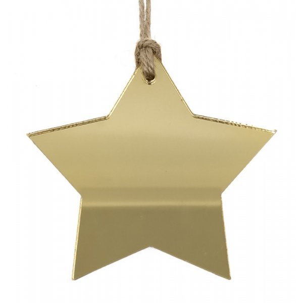Χριστουγεννιάτικο Αστέρι Χρυσό (8cm) 